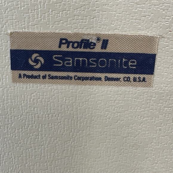 Vintage Samsonite Profile II Brown Carry On Makeup Case Mirror Tray Made In USA - Picture 12 of 12